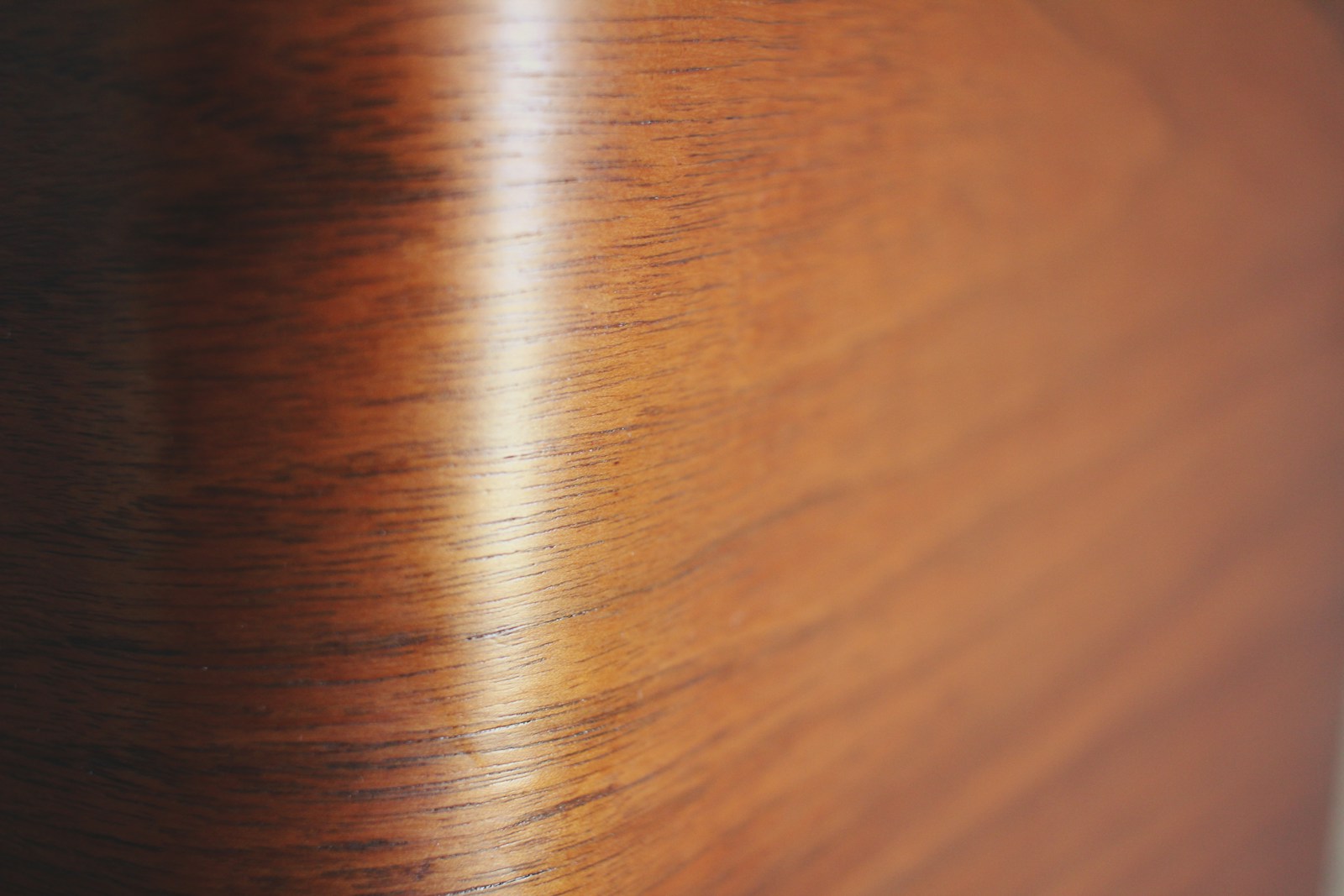 Close-up of hardwood grain, the raw material for a wooden hiking staff